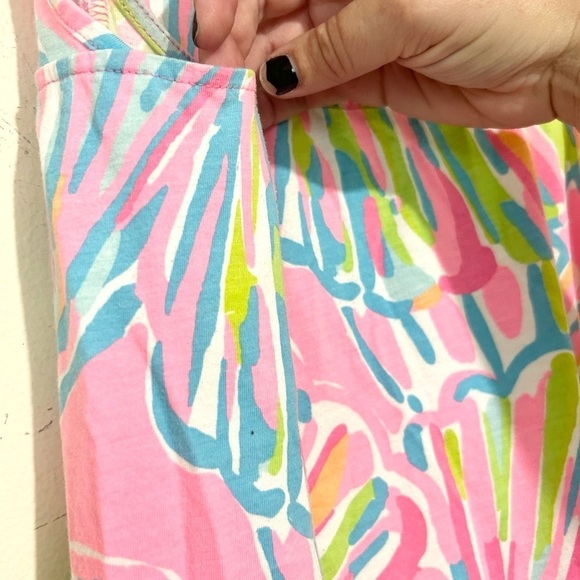 Lilly Pulitzer Monterey Tank Dress Shellebrate Pink Shell Print SIZE SMALL - Picture 4 of 9